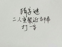 二人重聚近古稀打一字,重逢古稀泪满襟